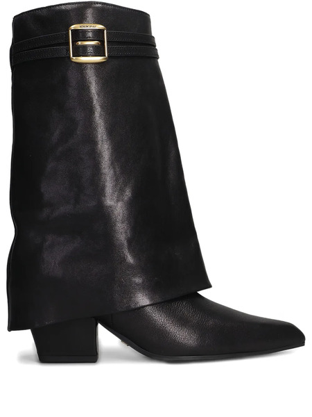  Lola Cruz 55mm Yuna Buckle-strap Boots - Black 