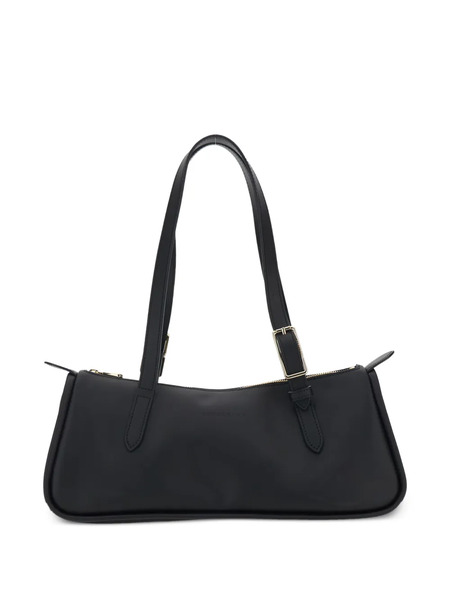  Longchamp East/west Leather Shoulder Bag - Black 