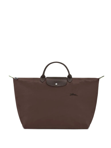  Longchamp Large Le Pliage Green Tote Bag - Brown 