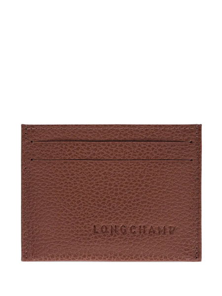  Longchamp Le Foulonné Card Holder - Brown 