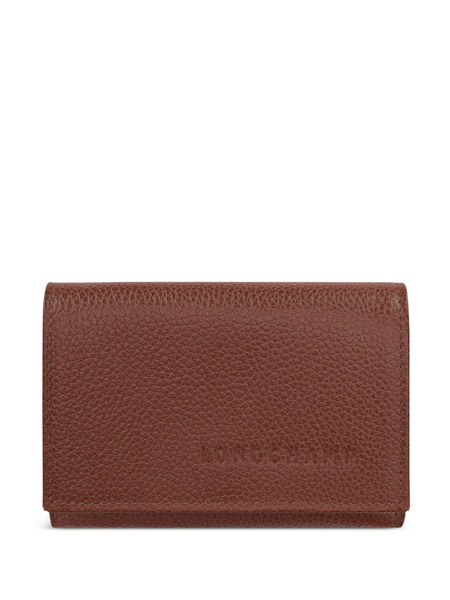  Longchamp Le Foulonné Compact Wallet - Brown 