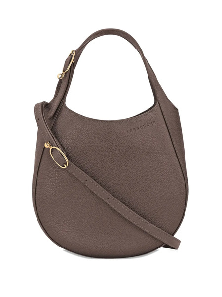  Longchamp Le Foulonné Leather Handbag - Brown 
