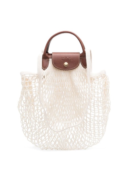  Longchamp Le Pliage Filet Mesh Tote Bag - Neutrals 