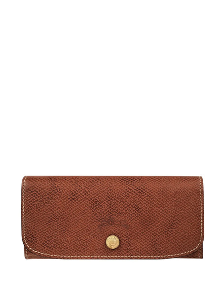  Longchamp Leather Wallet - Brown 