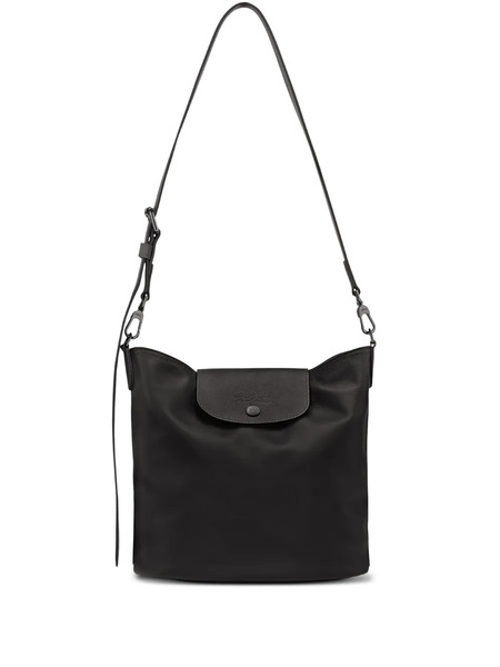  Longchamp Medium Le Pliage Xtra Leather Shoulder Bag - Black 