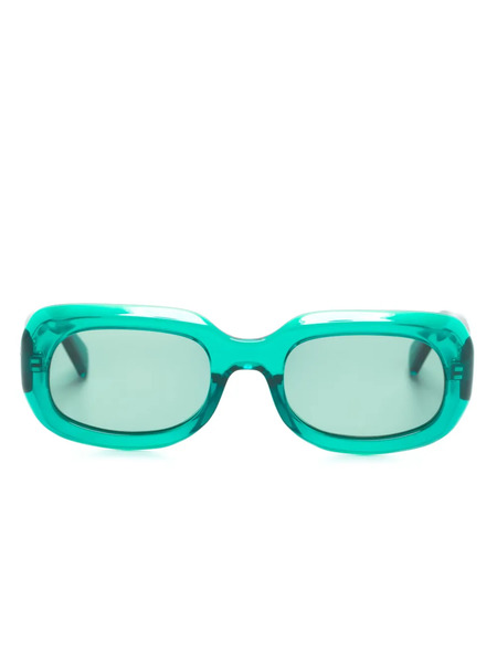  Longchamp Rectangle-frame Sunglasses - Green 