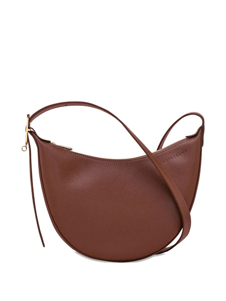  Longchamp Small Le Foulonné Grained-leather Cross Body Bag - Brown 