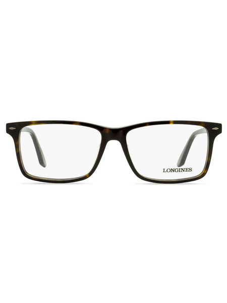  Longines Tortoiseshell Rectangle-frame Glasses - Brown 