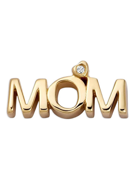  Loquet 18k Yellow Gold Mom Diamond Charm 
