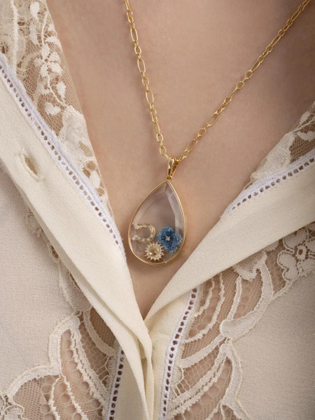  Loquet Nova Teardrop Necklace - Gold 