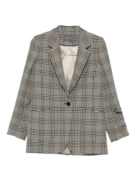  Lorena Antoniazzi Check-print Blazer - White 