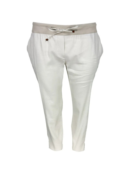  Lorena Antoniazzi Drawstring Trousers - Neutrals 