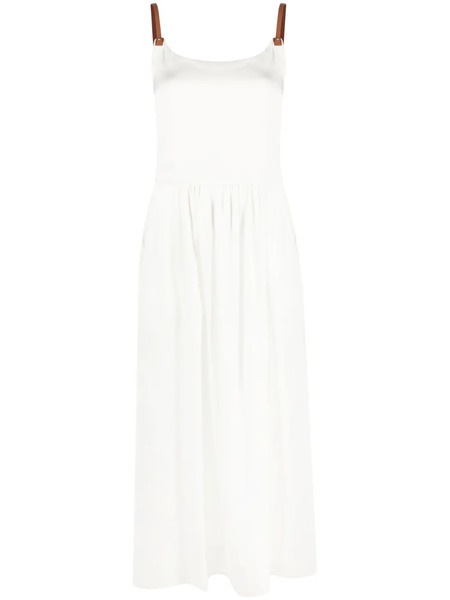  Lorena Antoniazzi Flared Sleeveless Dress - Neutrals 