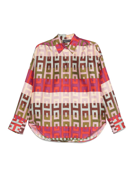  Lorena Antoniazzi Geometric-print Shirt - Pink 