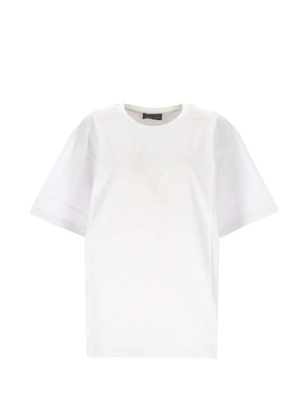  Lorena Antoniazzi Graphic Insert T-shirt - White 