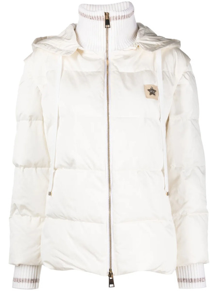  Lorena Antoniazzi Logo-patch Padded Jacket - White 