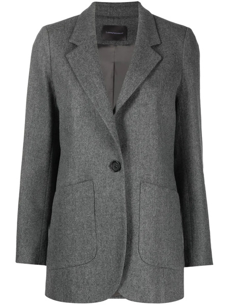  Lorena Antoniazzi Mélange-effect Single-breasted Blazer - Grey 