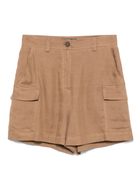  Lorena Antoniazzi Ramie Shorts - Brown 