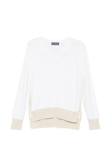  Lorena Antoniazzi Sequin Sweater - White 