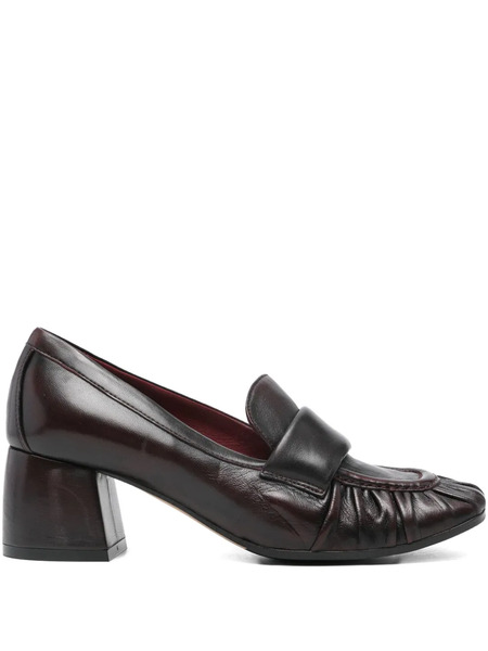 Lorena Paggi 60mm Pleated-detail Block-heel Pumps - Purple 