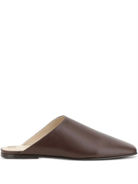  Loro Piana City Flat Mules - Brown 