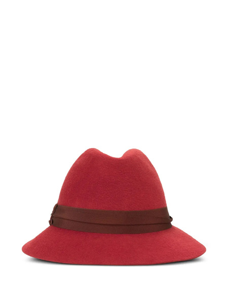  Loro Piana Ingrid Fedora Hat - Red 