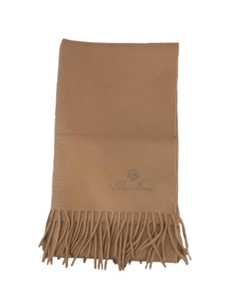  Loro Piana Logo-embroidered Scarf - Brown 