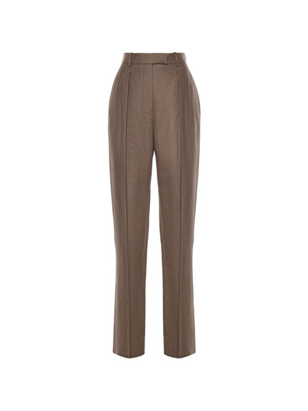  Loro Piana Pleated Trousers - Brown 
