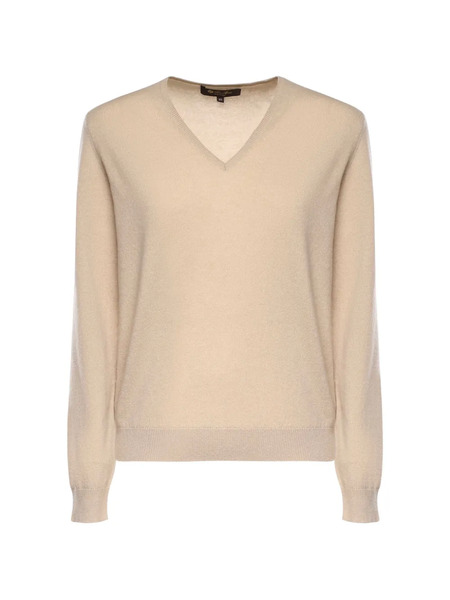  Loro Piana Sergio V-neck Sweater - Neutrals 