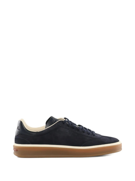  Loro Piana Suede Panel Sneakers - Blue 