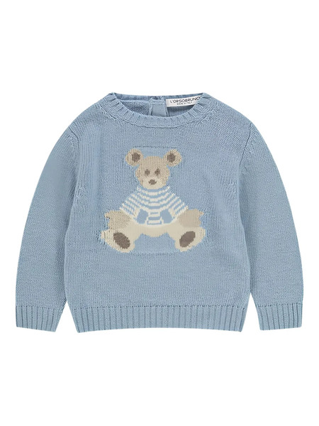  L'orsobruno Bear Sweater - Blue 