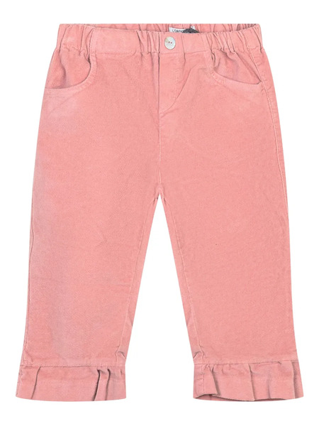  L'orsobruno Corduroy Ruffled Trousers - Pink 