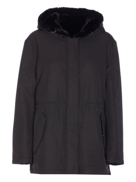  Lou Andrea Reversible Hooded Jacket - Black 