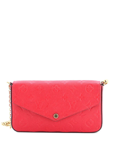  Louis Vuitton Pre-owned Felicie Pochette Monogram Empreinte Leather Crossbody Bag - Red 