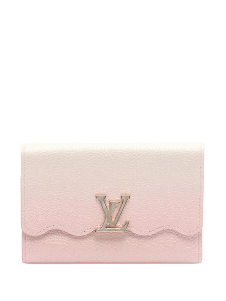  Louis Vuitton Pre-owned 2021-2025 Grained Calfskin By The Pool Capucines Compact Wallet Small Wallets - Pink 