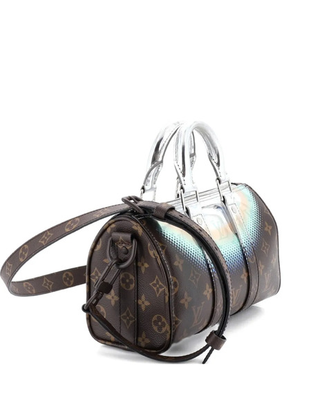  Louis Vuitton Pre-owned Keepall Bandouliere Bag Limited Edition Metallic Nebula Monogram Canvas 25 Satchel - Multicolour 