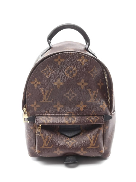  Louis Vuitton Pre-owned 2017 Mini Palm Springs Monogram Leather Backpack - Brown 