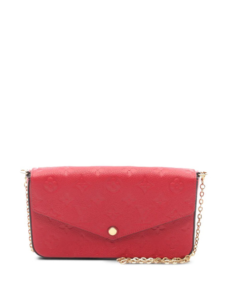  Louis Vuitton Pre-owned 2021-2025 Monogram Empreinte Pochette Felicie Crossbody Bag - Red 