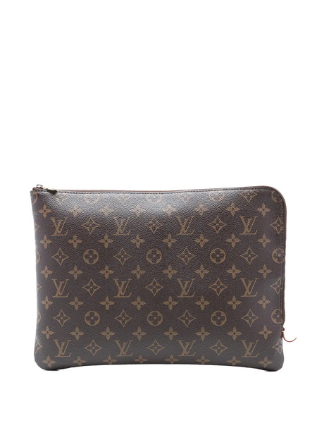  Louis Vuitton Pre-owned 2017 Monogram Etui Voyage Mm Clutch Bag - Brown 