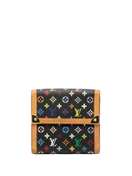  Louis Vuitton Pre-owned 2007 Monogram Multicolore Portefeuille Elise Trifold Wallet Small Wallets - Black 