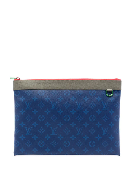  Louis Vuitton Pre-owned 2018 Monogram Pacific Outdoor Apollo Pochette Clutch Bag - Blue 
