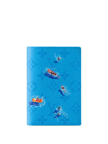  Louis Vuitton Pre-owned Monogram Passport Cover - Blue 
