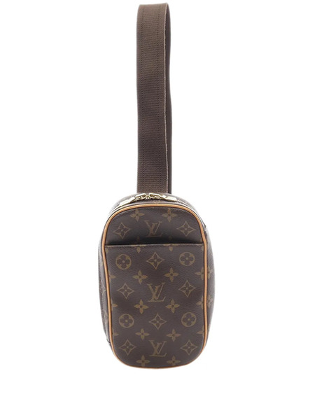  Louis Vuitton Pre-owned 2001 Monogram Pochette Gange Crossbody Bag - Brown 