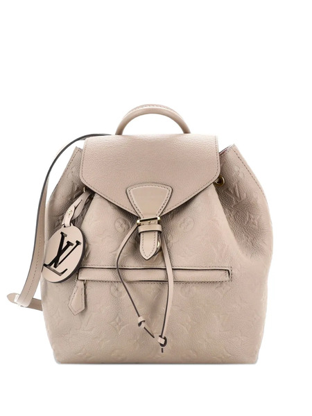  Louis Vuitton Pre-owned Montsouris Nm Monogram Empreinte Leather Pm Backpack - Neutrals 