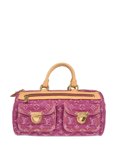  Louis Vuitton Pre-owned 2006 Neo Speedy Monogram-canvas Denim Tote Bag - Pink 