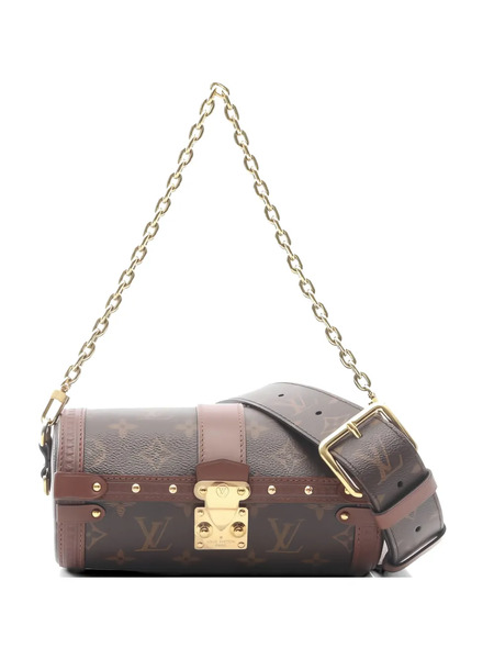  Louis Vuitton Pre-owned 2021 Papillon Monogram Chain Shoulder Bag - Brown 
