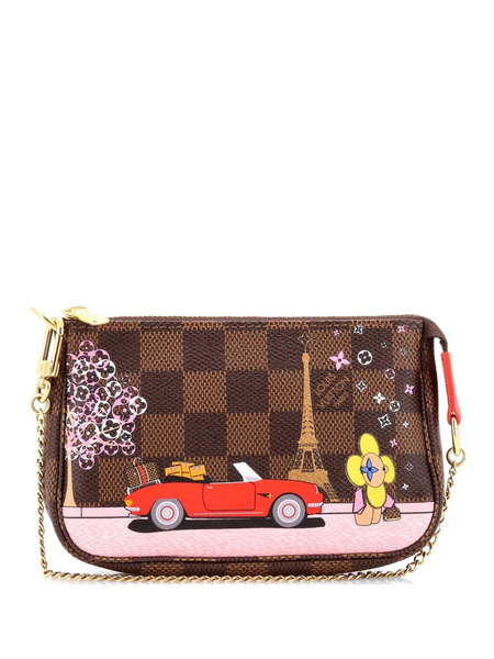  Louis Vuitton Pre-owned Pochette Accessoires Limited Edition Vivienne Xmas Damier Mini Clutch Bag - Multicolour 