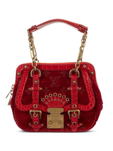  Louis Vuitton Pre-owned 2000s Monogram Velvet Chain Bag - Red 