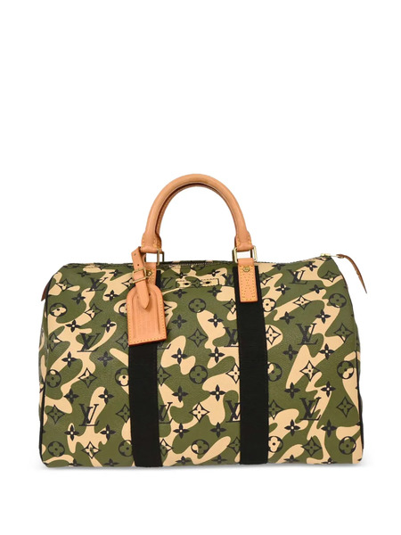  Louis Vuitton Pre-owned 2008 35 Speedy Monogram-canvas Tote Bag - Green 