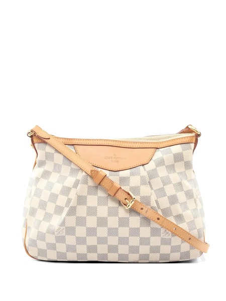  Louis Vuitton Pre-owned Syracusa Pm Damier Azur Shoulder Bag Pvc Leather White - Neutrals 